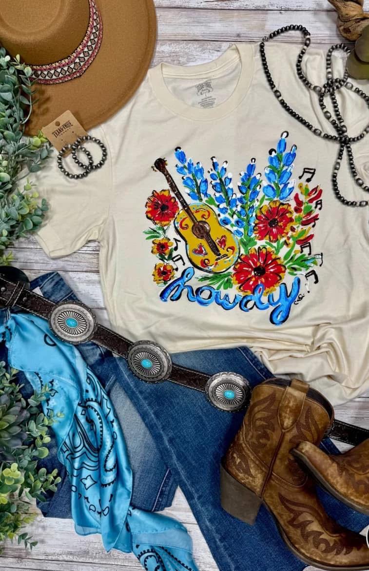 Callie Ann Stelter Bluebonnet Howdy Tee