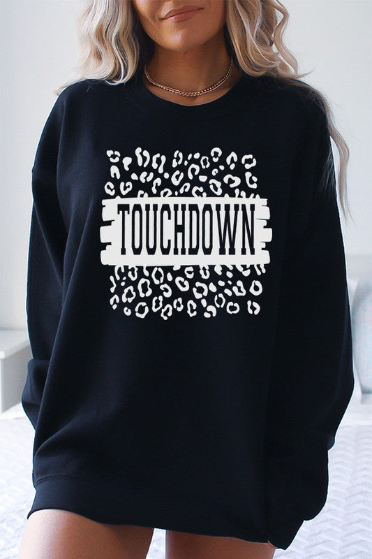 Fall Football Leopard Touchdown Sweatshirt