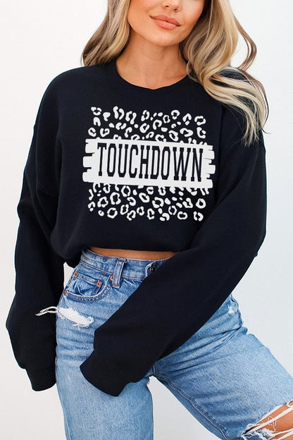 Fall Football Leopard Touchdown Sweatshirt