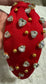 Red headband with Rhinestones