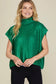 METALLIC FOILED SWEATER TOP