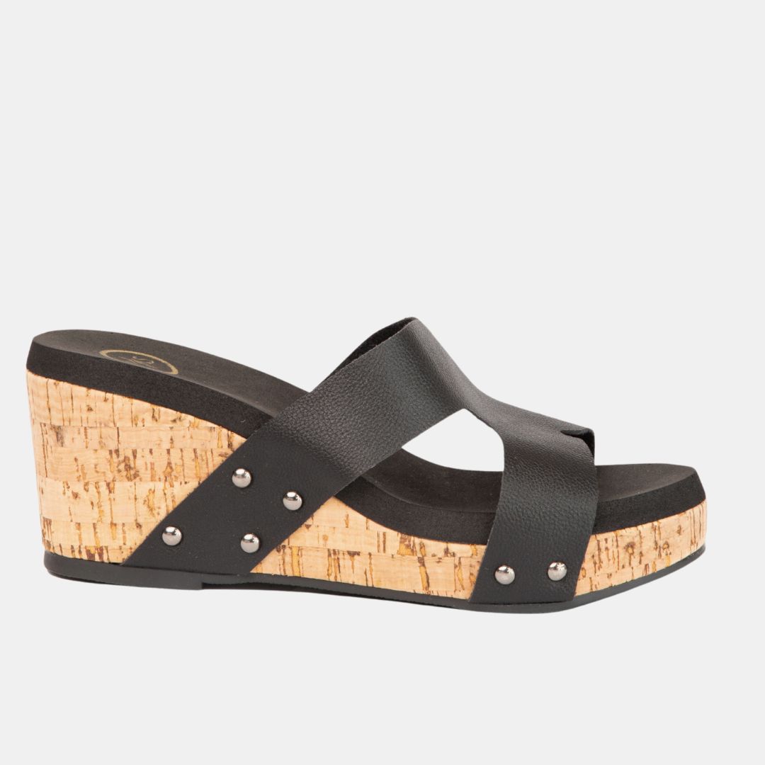 Allyson Cross Strap Wedge