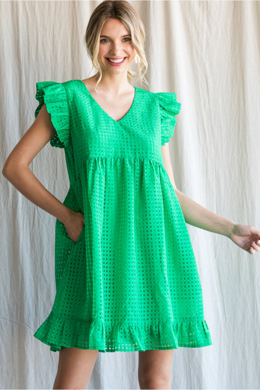 The Kelly Green Phoebe Dress
