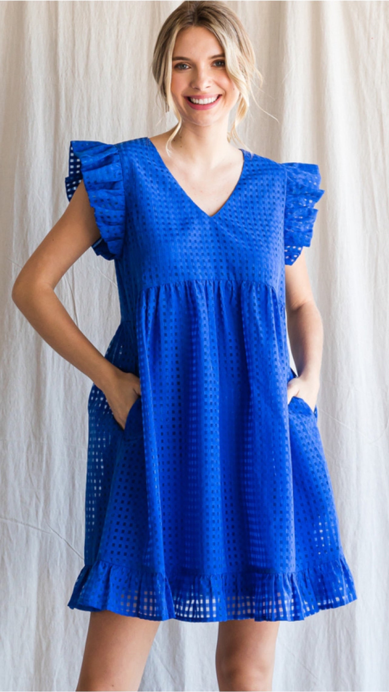 The Royal Blue Phoebe Dress