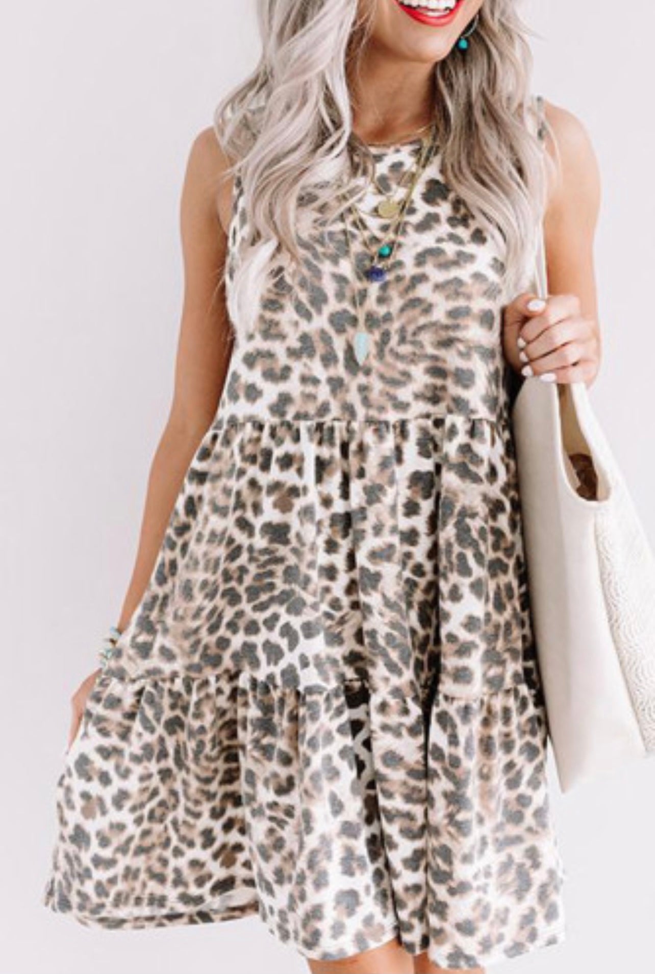 Athena Leopard Print Dress