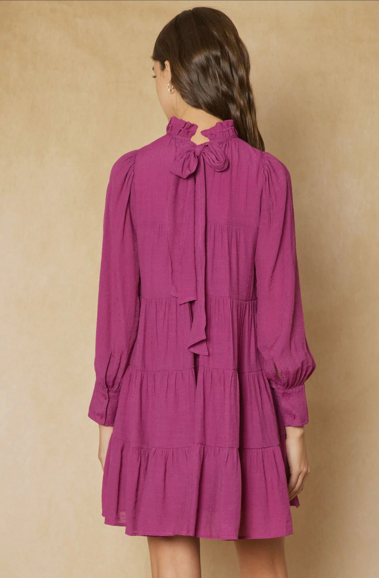 Remi Orchid High Neck Dress