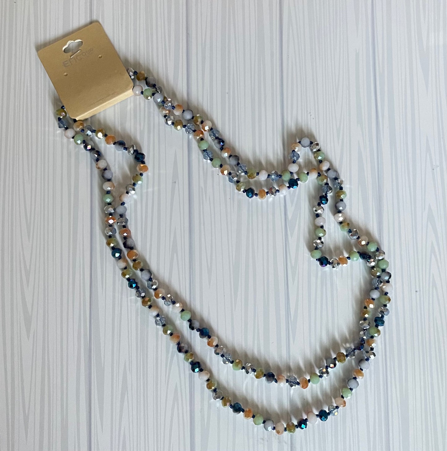 Multi ivory bead necklace